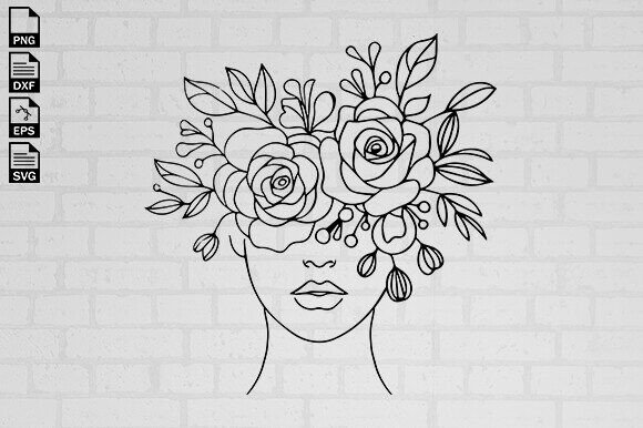 Download Floral Woman Svg, Woman Svg Design - Premium Resources