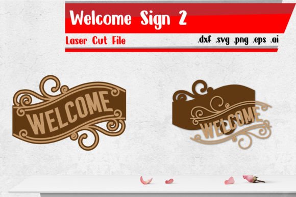 Download Welcome Sign 2 - Laser Cut Files - Premium Resources